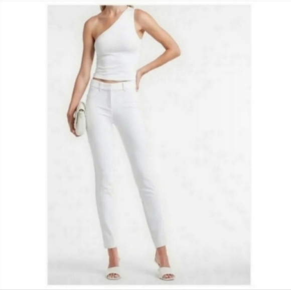 Express Pants - Express Columnist White Pants, Size 10R